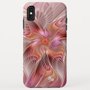 Case-Mate iPhone Case Initiales d'art fractionnées colorées à papillon A