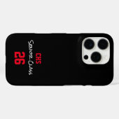 Coques Case-Mate iPhone Initiales de l'école SENIOR classe année de classe (Verso (horizontal))