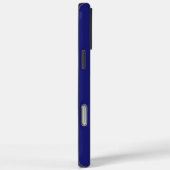 Coques Case-Mate iPhone Initiales de Monogramme bleu moderne contemporaine (Verso / Droite)