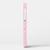 Coques Case-Mate iPhone Initiales de nom en monogramme Rose Écailles de si (Verso / Gauche)