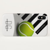 Coques Case-Mate iPhone Initiales du car de tennis professionnel | (Dos (Horizontal))