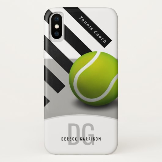 Coques Case-Mate iPhone Initiales du car de tennis professionnel | (Dos)