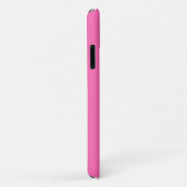 Coques Case-Mate iPhone Initiales en gras vertical rose chaud (Dos/Droite)
