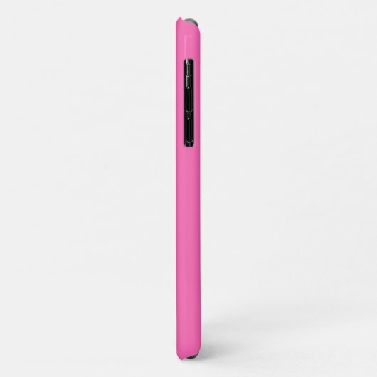 Coques Case-Mate iPhone Initiales en gras vertical rose chaud (Dos/Gauche)