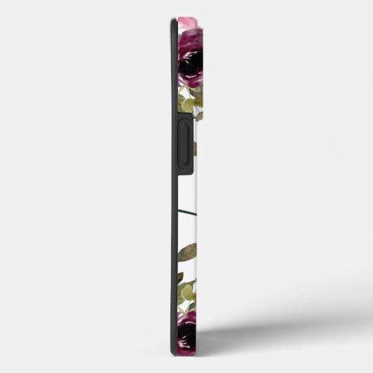 Coques Case-Mate iPhone Initiales florale fantaisie et nom (Verso / Droite)