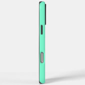 Coques Case-Mate iPhone Initiales Monogramme Aquamarine Moderne Contempora (Verso / Droite)