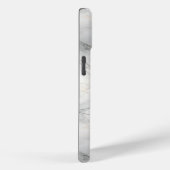 Coques Case-Mate iPhone Initiales monogramme blanc gris noir or marbre (Verso / Droite)