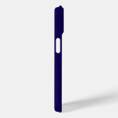 Coques Case-Mate iPhone Initiales Monogramme Bleu Blanc Moderne (Verso / Droite)