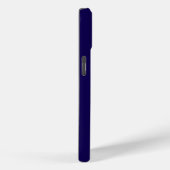 Coques Case-Mate iPhone Initiales Monogramme Bleu Élégant Moderne (Verso / Droite)