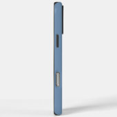 Coques Case-Mate iPhone Initiales Monogramme Moderne Bleu Gris Contemporai (Verso / Droite)