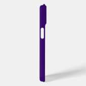 Coques Case-Mate iPhone Initiales Monogramme Moderne Élégant Violet Blanc (Verso / Droite)