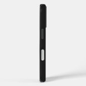 Coques Case-Mate iPhone Initiales Monogramme Noir Moderne Contemporain (Verso / Droite)