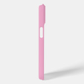 Coques Case-Mate iPhone Initiales Monogramme Universitaire Rose Blanc (Verso / Droite)