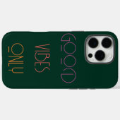 Coques Case-Mate iPhone Initiales Monogramme Vert Foncé Moderne Contempora (Verso (horizontal))