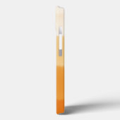 Coques Case-Mate iPhone Initiales Monogrammées Élégantes Citrouille Orange (Verso / Gauche)