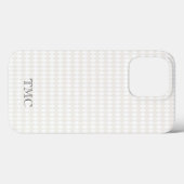 Coques Case-Mate iPhone Initiales Monogrammes Classiques Arlequin Diamants (Verso (horizontal))
