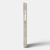 Coques Case-Mate iPhone Initiales Monogrammes Classiques Luxe Linen Fabric (Verso / Gauche)