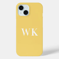 Initiales Monogrammes minimes modernes Jaune