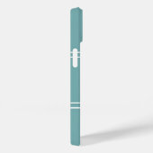 Coques Case-Mate iPhone Initiales monogrammes Modèle vert Turquoise modern (Verso / Droite)