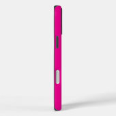 Coques Case-Mate iPhone Initiales personnalisées en gras rose chaud (Verso / Droite)