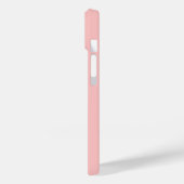 Coques Case-Mate iPhone Initiales personnalisées monogramme rose gras (Verso / Gauche)