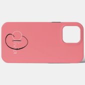 Coques Case-Mate iPhone Initiales personnalisées simples Coque-coque iphon (Verso (horizontal))