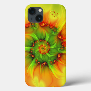 Etui iPhone Case-Mate Initiales psychédéliques colorées Abstraites fract