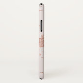 Coques Case-Mate iPhone Initiales rose or Parties scintillant rose Personn