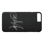 COQUES Case-Mate iPhone INITIATIVES DE MONOGRAMME NOIR GRAY (Dos (Horizontal))