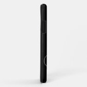 COQUES Case-Mate iPhone INITIATIVES DE MONOGRAMME NOIR GRAY (Dos/Droite)