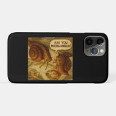 Coques Case-Mate iPhone Inquisitive Snail & Michelangelo Parody Cartoon  (Dos (Horizontal))