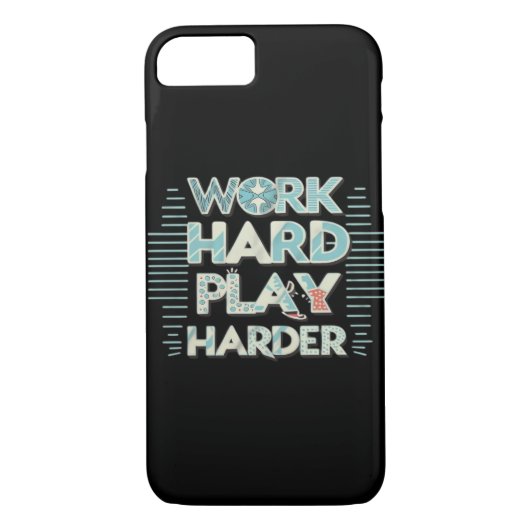 Coques Case-Mate iPhone Inscription Travail dur Lecture dur classique (Dos)