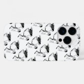 Coques Case-Mate iPhone Insectes anciens dansant ; mouche bleue (Verso (horizontal))