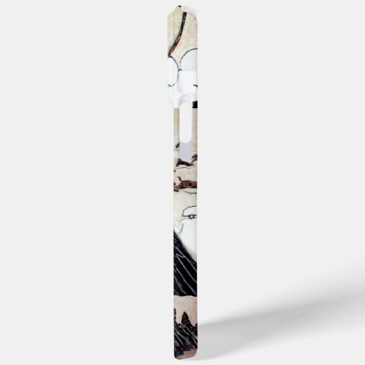 Coques Case-Mate iPhone INSÉPARABLES D'HIVER DANS LA NEIGE Dessin noir et  (Verso / Gauche)