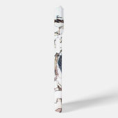 Coques Case-Mate iPhone INSÉPARABLES D'HIVER DANS LA NEIGE Dessin noir et  (Verso / Droite)