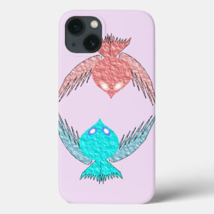Case-Mate iPhone Case Inséparables roses et bleus mignons