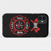 Coques Case-Mate iPhone Insigne de corps de sapeurs-pompiers (Dos (Horizontal))