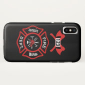 Coques Case-Mate iPhone Insigne de corps de sapeurs-pompiers (Dos (Horizontal))