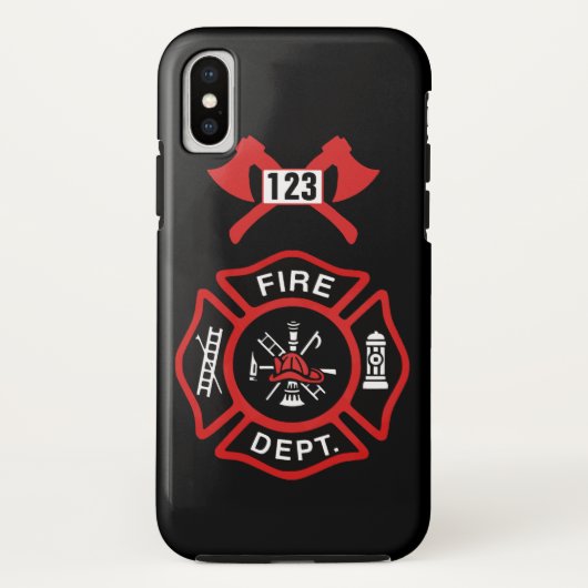 Coques Case-Mate iPhone Insigne de corps de sapeurs-pompiers (Dos)