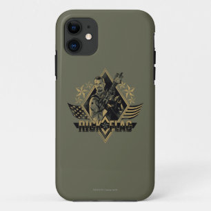 Coque iPhone 11 Insigne de drapeau du peloton Rick de suicide