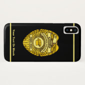 Coques Case-Mate iPhone Insigne du chef de la police de cuisine (Dos (Horizontal))