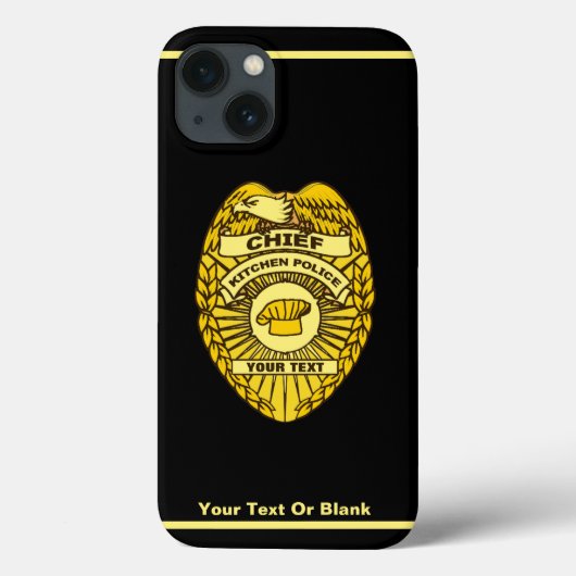 Coques Case-Mate iPhone Insigne du chef de la police de cuisine (Verso)