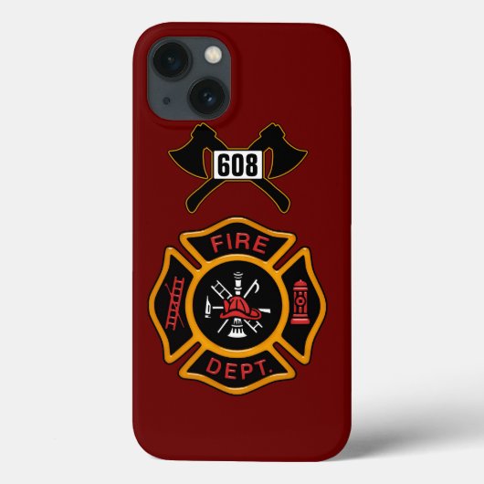 Coques Case-Mate iPhone Insigne du service d'incendie (Verso)