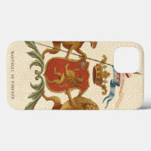 Coques Case-Mate iPhone Insigne héraldique avec Griffin et Lion (Verso (horizontal))