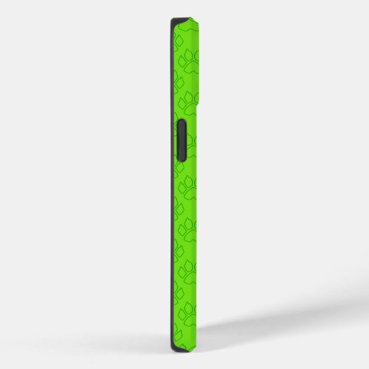 Coques Case-Mate iPhone Insigne vert Cat Noir (Verso / Droite)