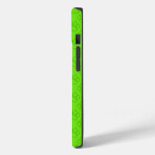Coques Case-Mate iPhone Insigne vert Cat Noir (Verso / Gauche)
