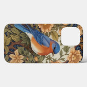 Coques Case-Mate iPhone Inspiration de l'élégant oiseau bleu de l'Est Will (Verso (horizontal))