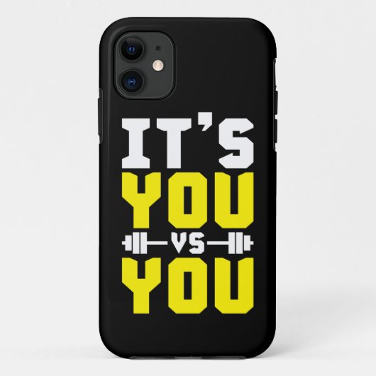 Coques Case-Mate iPhone Inspiration de l'entraînement - C'est vous contre  (Dos)