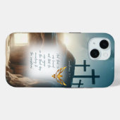 Coques Case-Mate iPhone Inspirational Jesus Resurrection Gold Dove Bible (Verso (horizontal))
