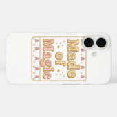 Coques Case-Mate iPhone Inspirational Sparkly "Made of Magic" (Verso (horizontal))